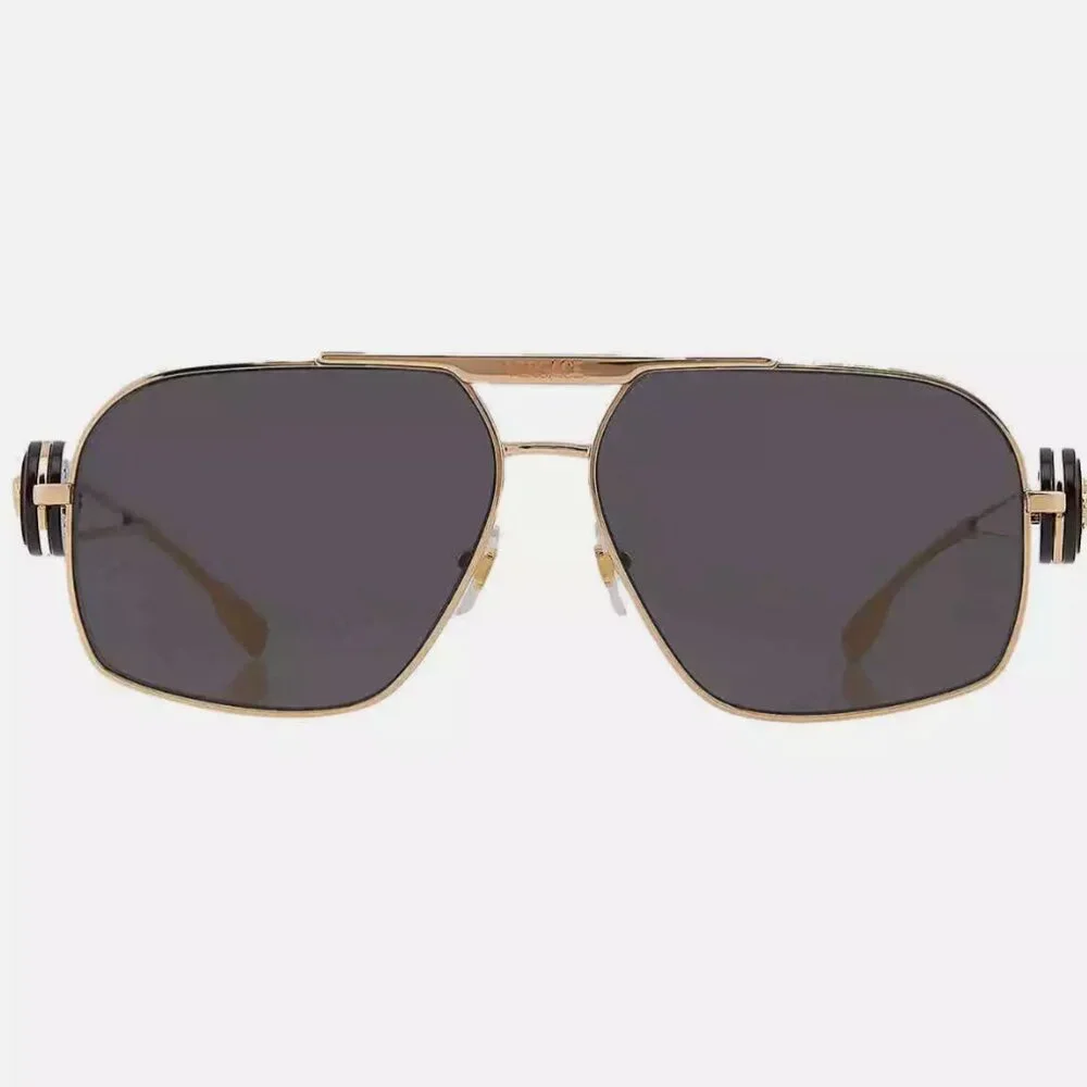 Versace Grey Navigator Men's Sunglasses
